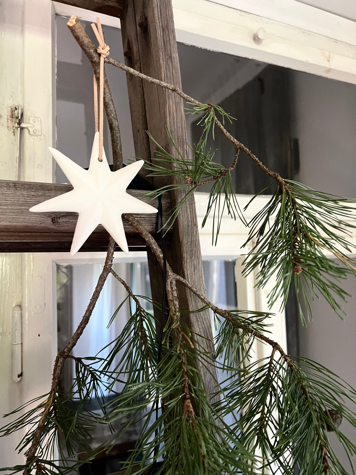 XMas Hänger Ivory Porzellan