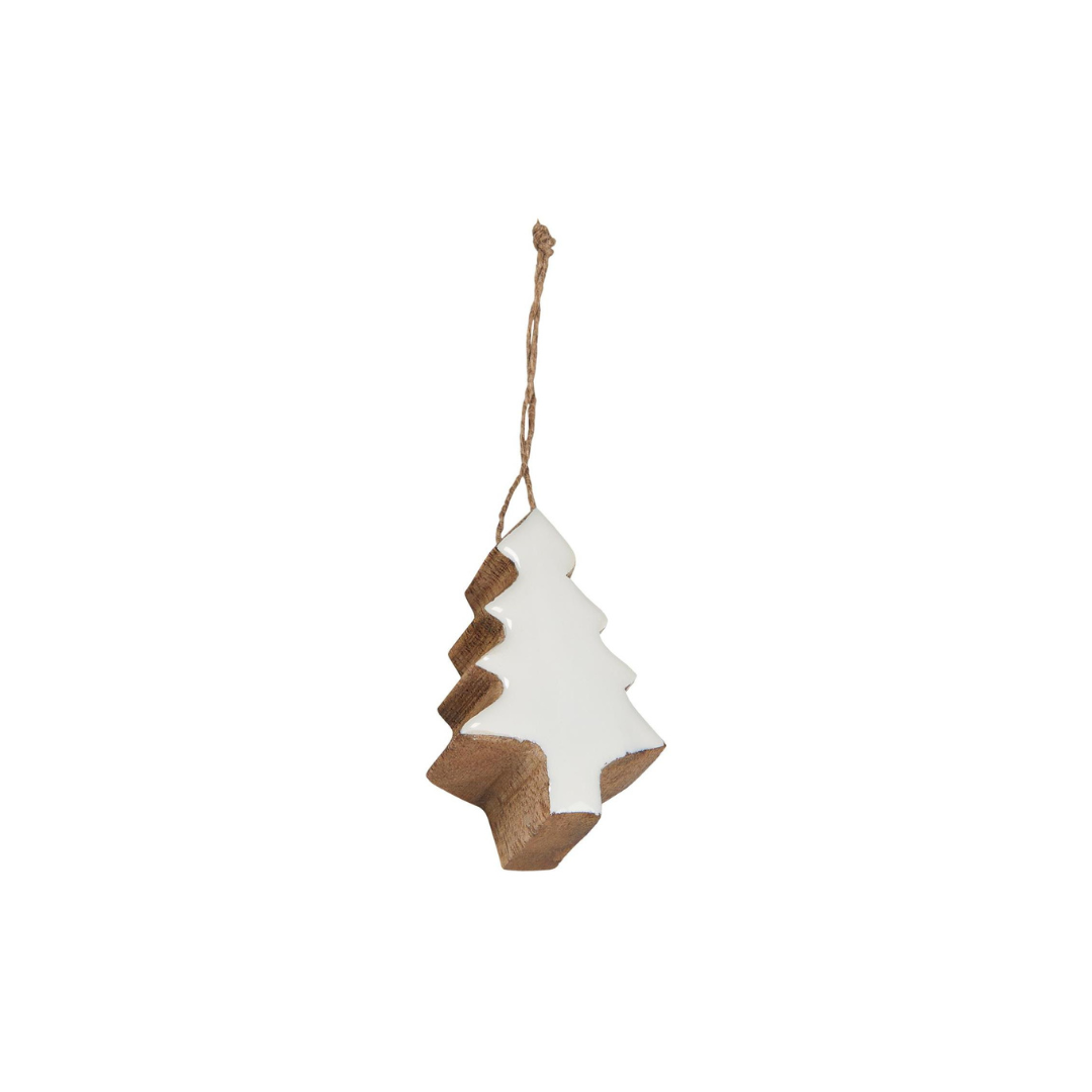 Kleiner Anhänger Bäumchen weiss/braun Ib Laursen