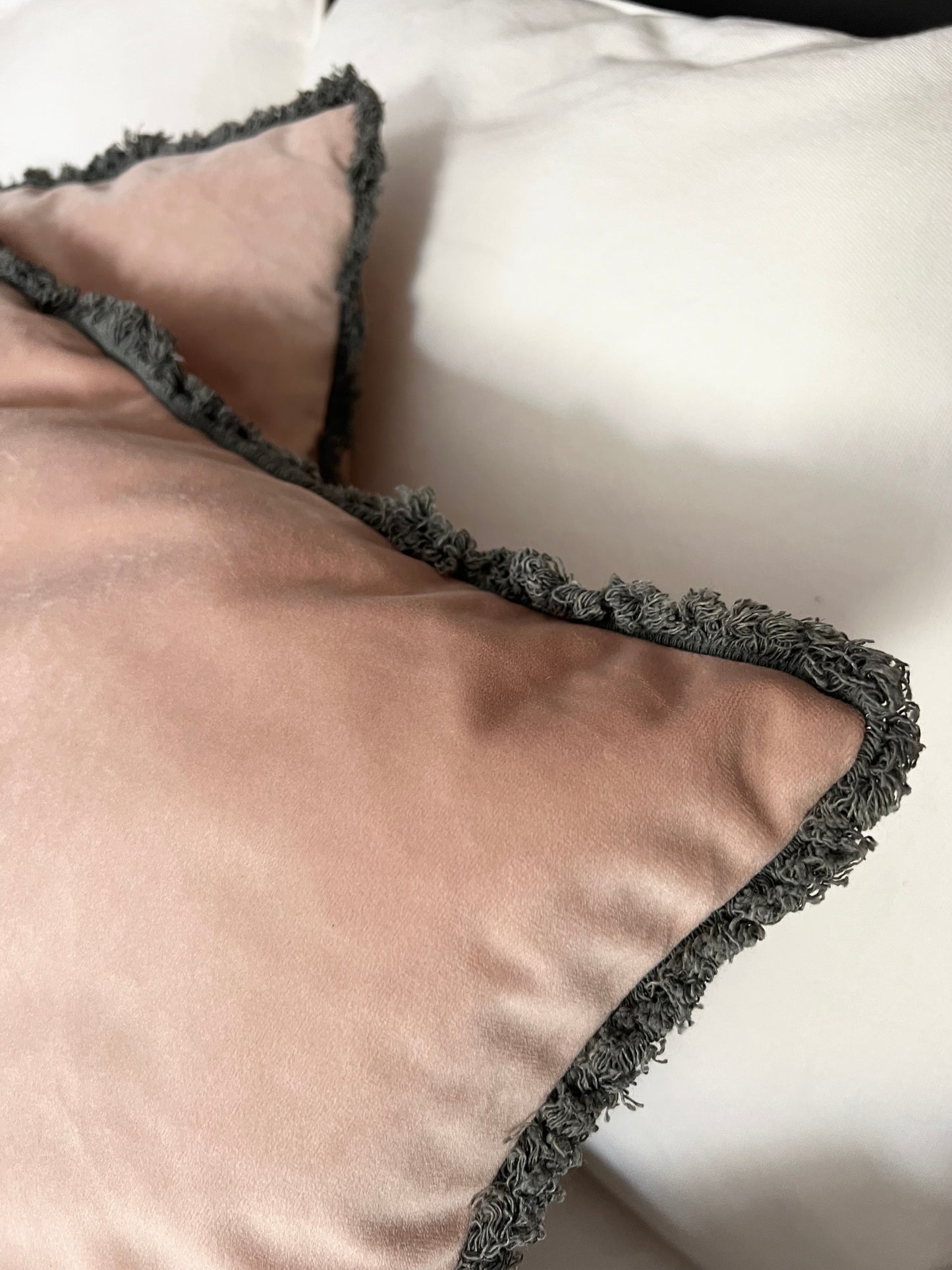 Kissenhüllen 2er Set Velours rose