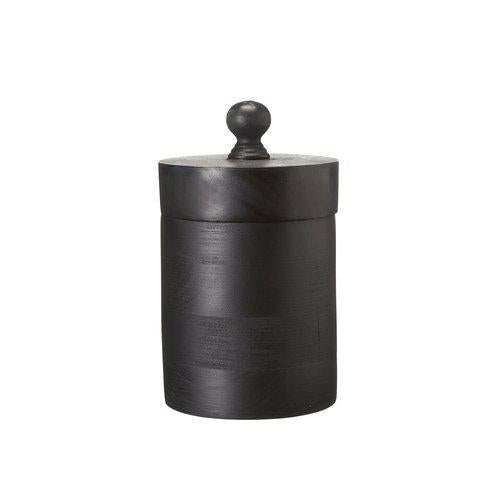 Holzdose schwarz Wikholm