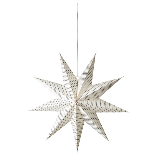 Papier Faltstern weiß, schwarz XXL Affari of Sweden