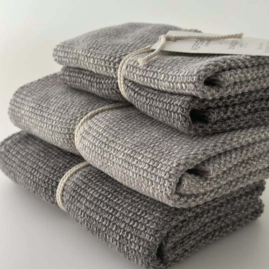 Spüllappen gestrickt blend gray