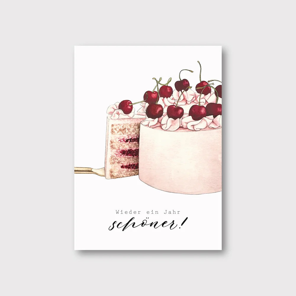 Postkarte" Wieder ein Jahr"