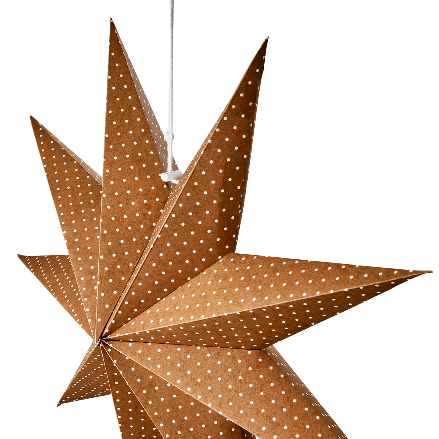 Papier Faltstern weiß, gepunktet XXL Affari of Sweden