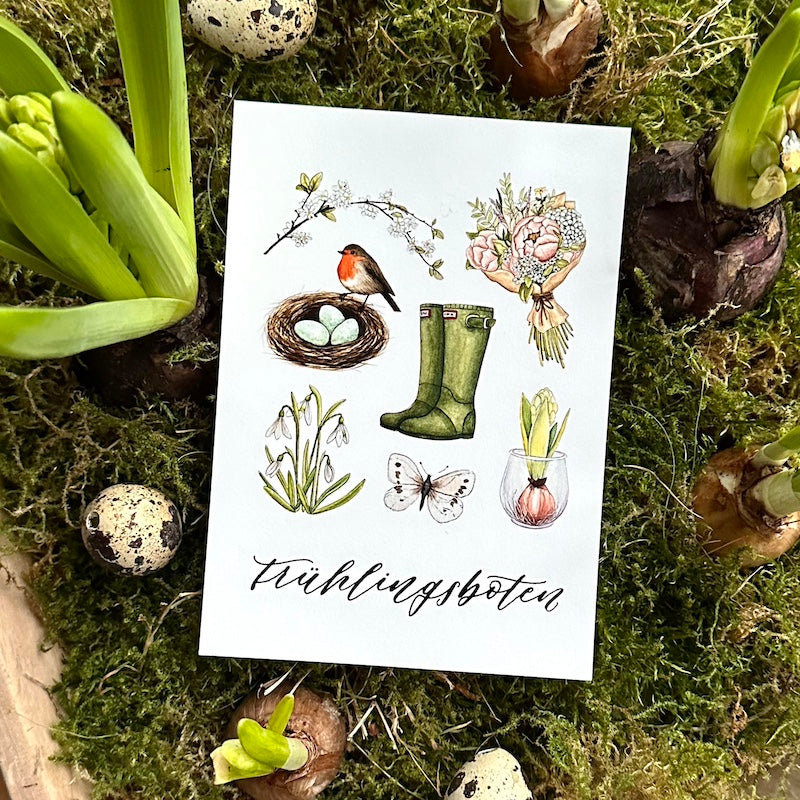 Postkarte "Frühlingsboten"