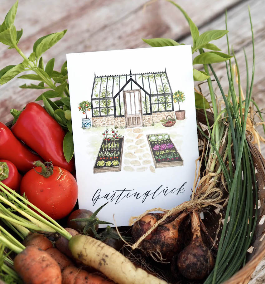 Postkarte „Gartenglück“