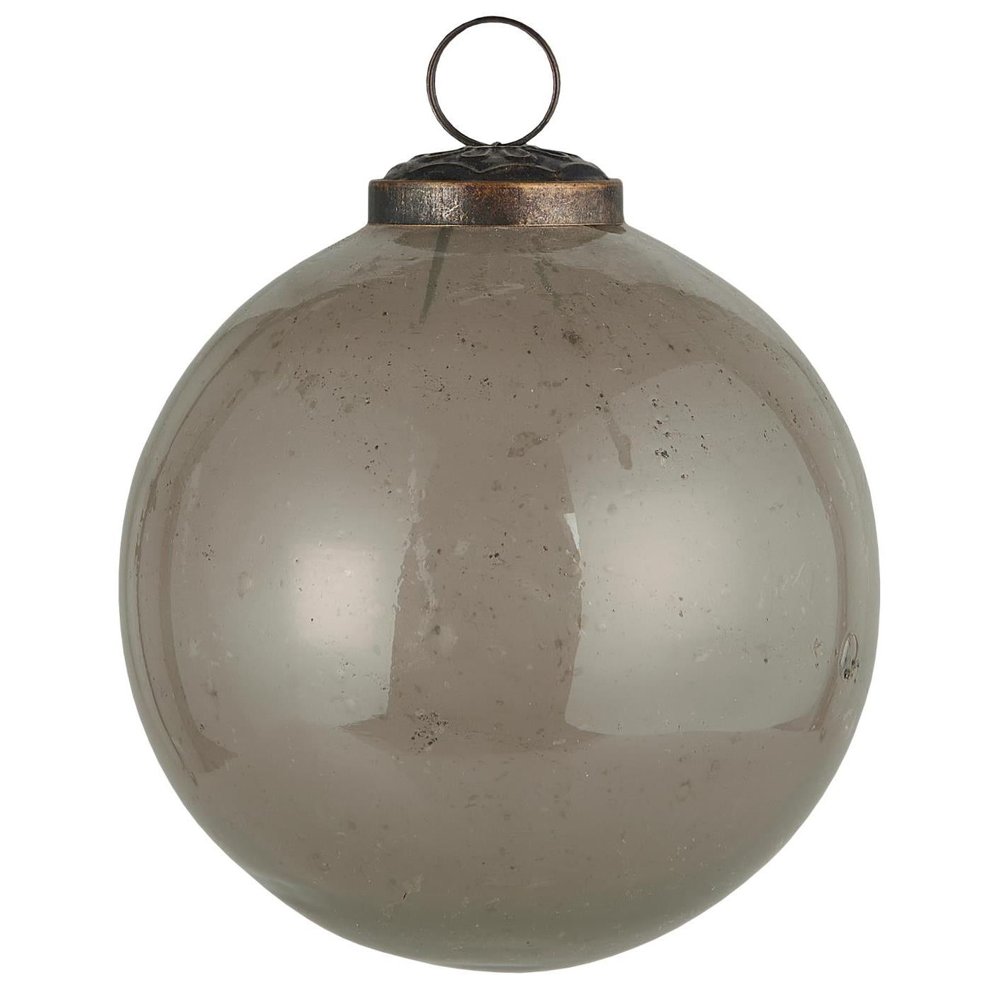 Weihnachtskugel rauchgrau groß