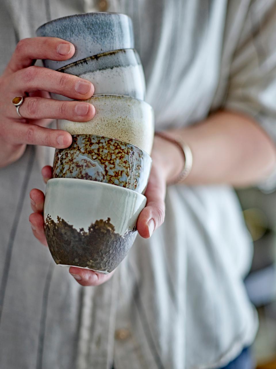 Tasse Paula grau Bloomingville