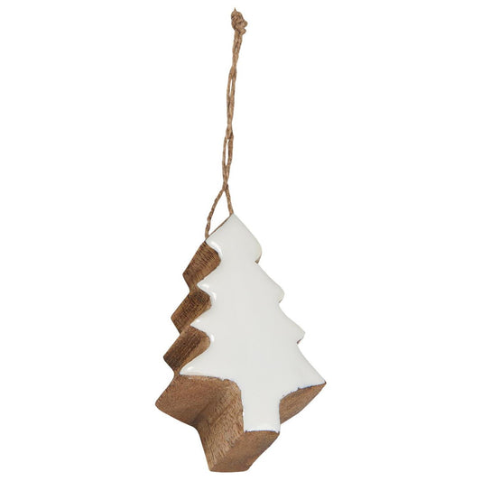 Kleiner Anhänger Bäumchen weiss/braun Ib Laursen