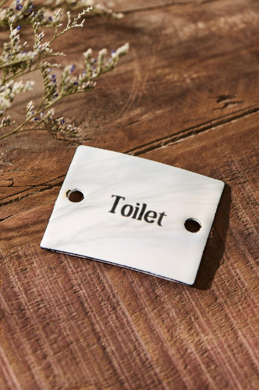 Schild Emaille „Toilet“ Ib Laursen