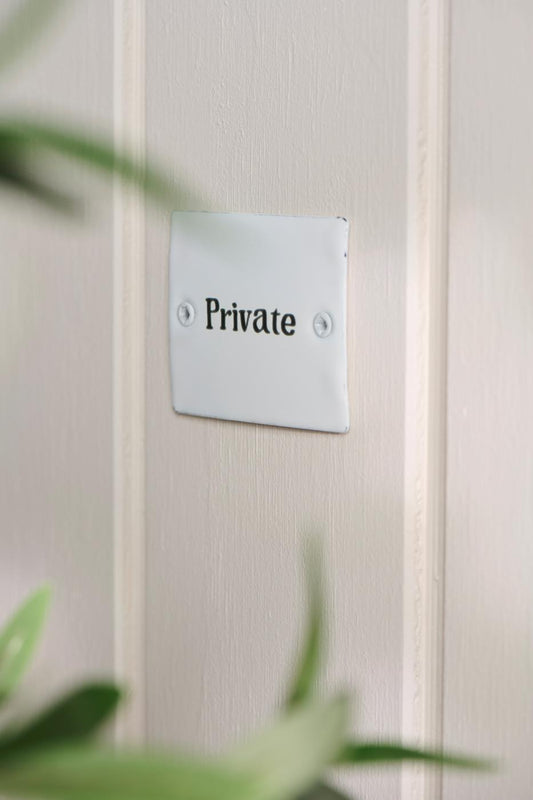 Schild Emaille „Private“