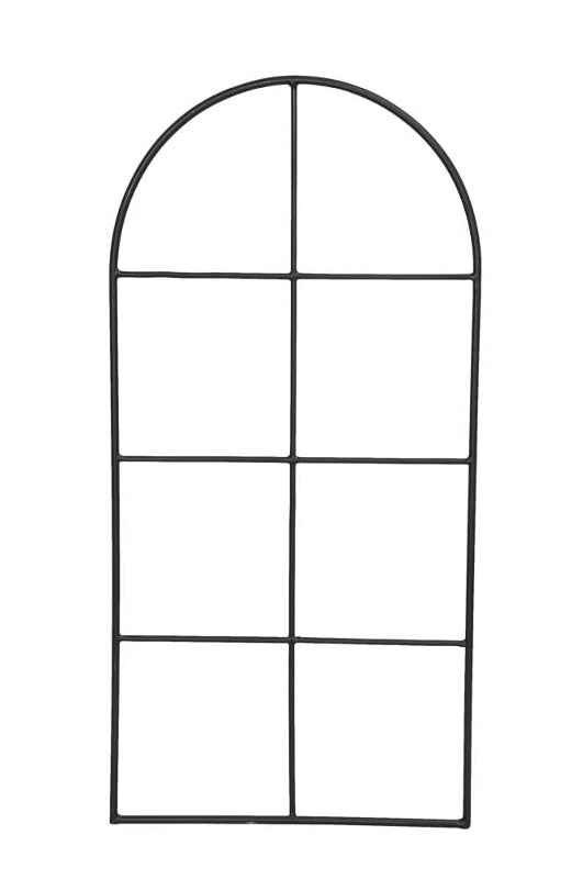 Deko-Fenster Metall schwarz, matt
