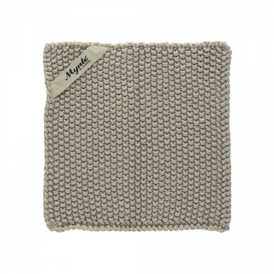 Topflappen Mynte gestrickt beige