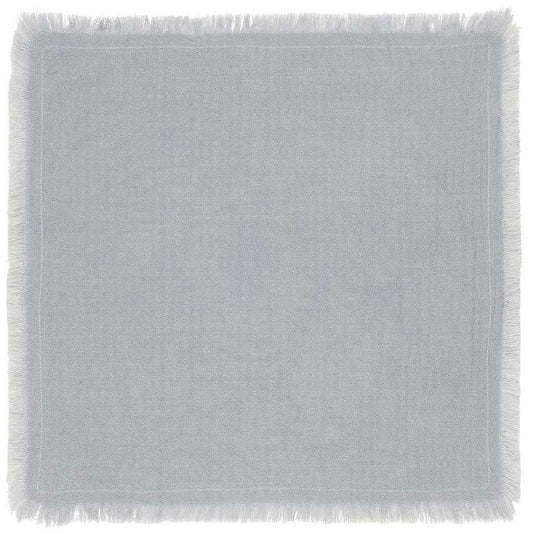 Serviette doppelt gewebt rauchblau Ib laursen