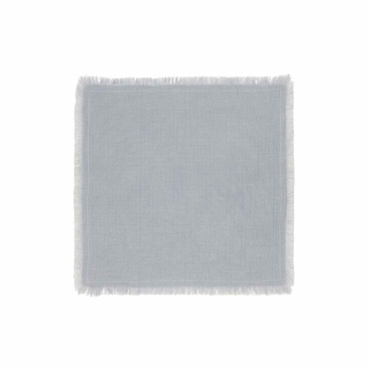 Serviette doppelt gewebt rauchblau Ib laursen