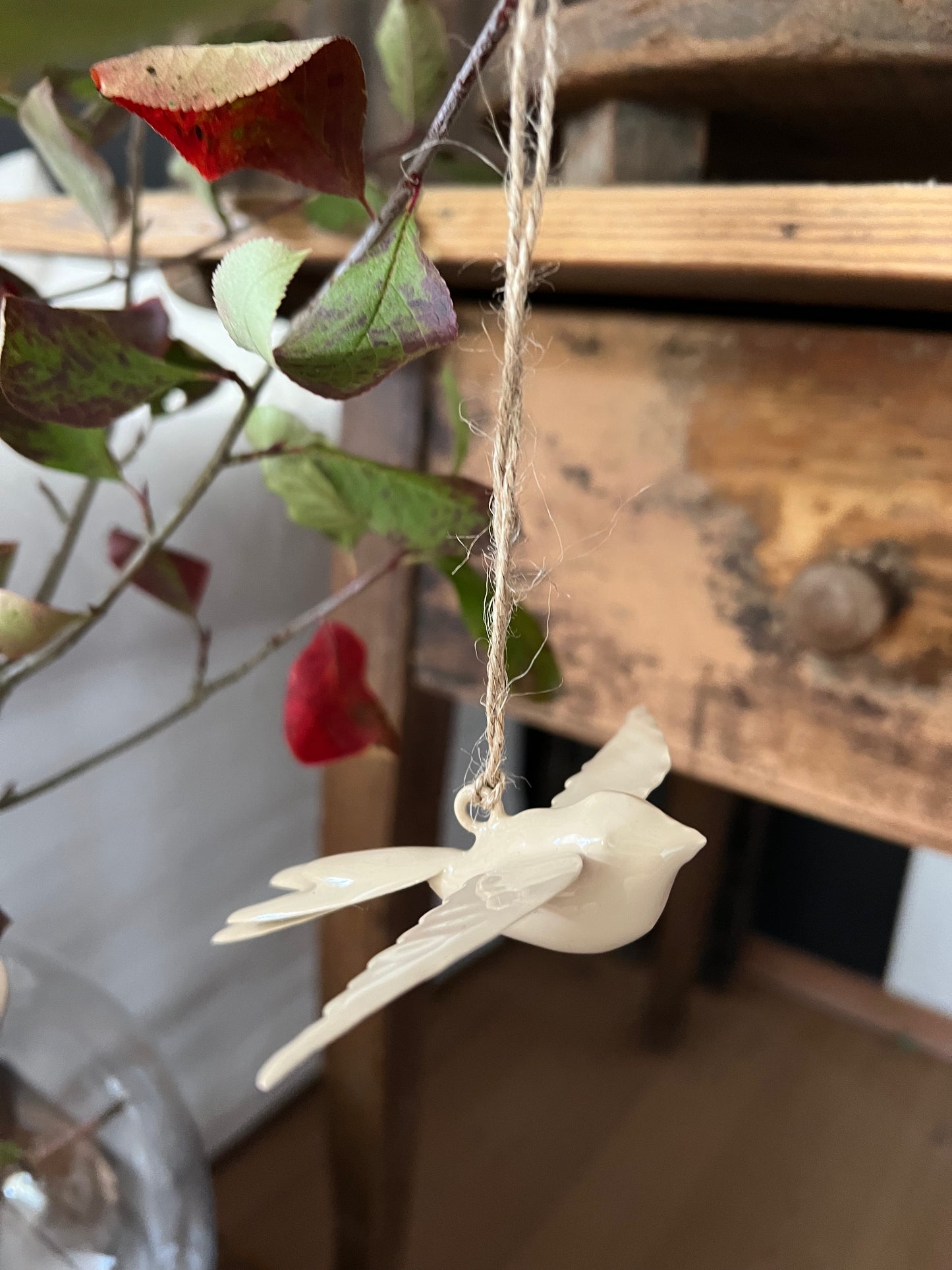 Emaille Anhänger Vogel
