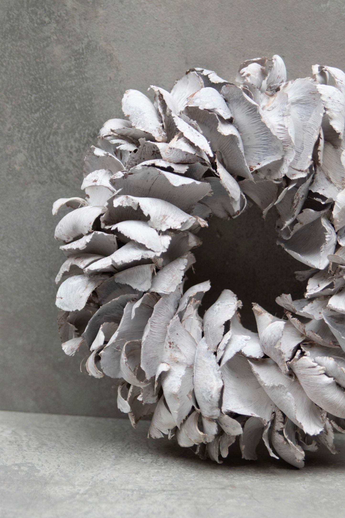 Palmblüten Kranz weiß D: 40cm