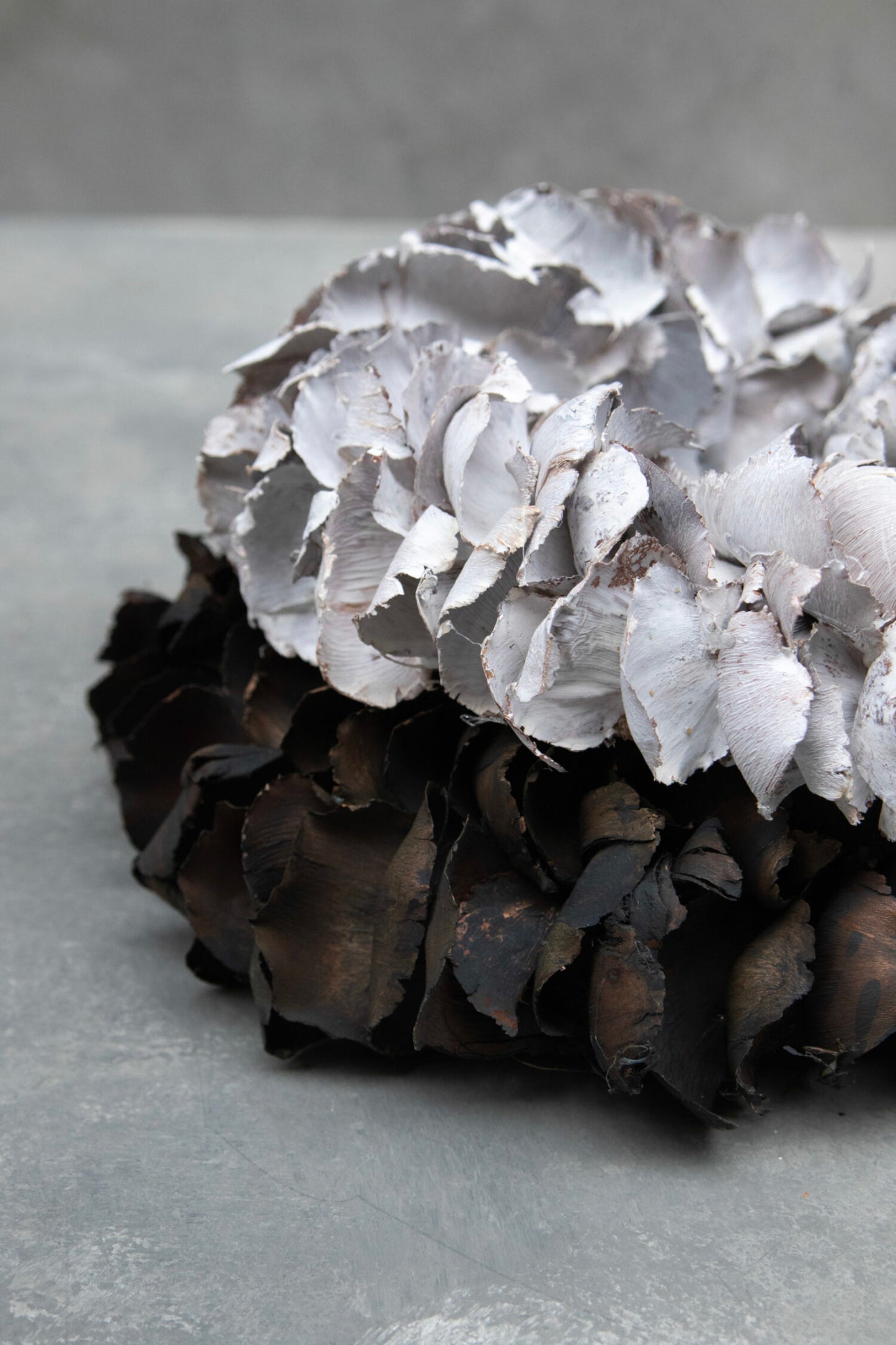 Palmblüten Kranz schwarz D: 25cm