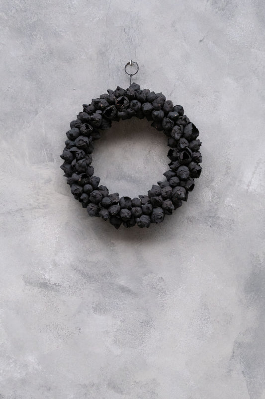 Coco Fruit Kranz schwarz D: 30cm