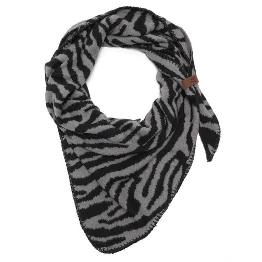 Lize Dreiecksschal schwarz, grau LOT83