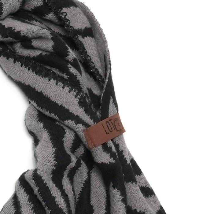 Lize Dreiecksschal schwarz, grau LOT83