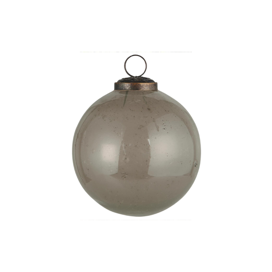 Weihnachtskugel rauchgrau groß