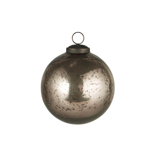 Weihnachtskugel Bauernsilber groß