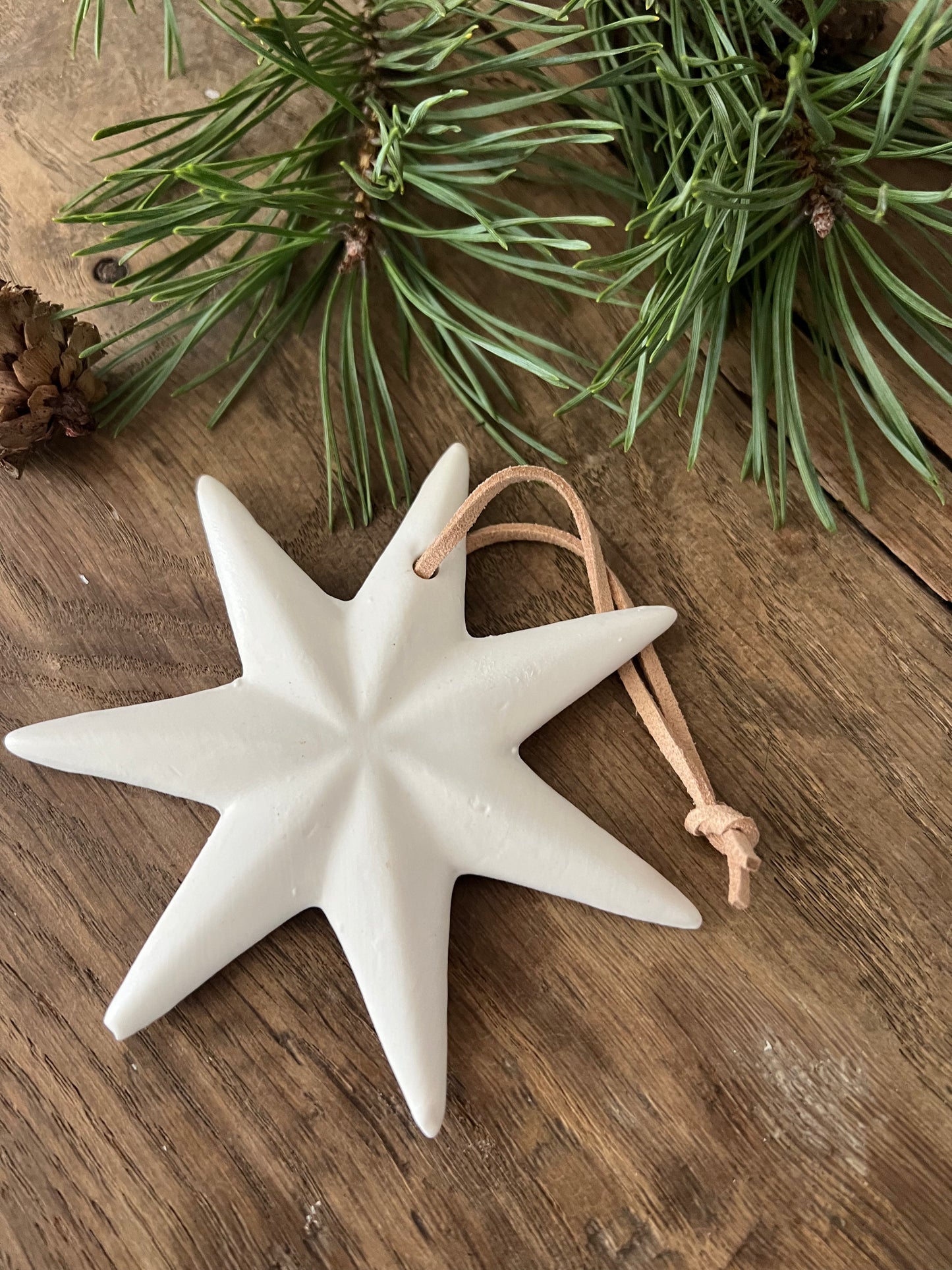 XMas Hänger Ivory Porzellan