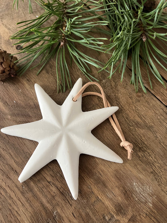 XMas Hänger Ivory Porzellan