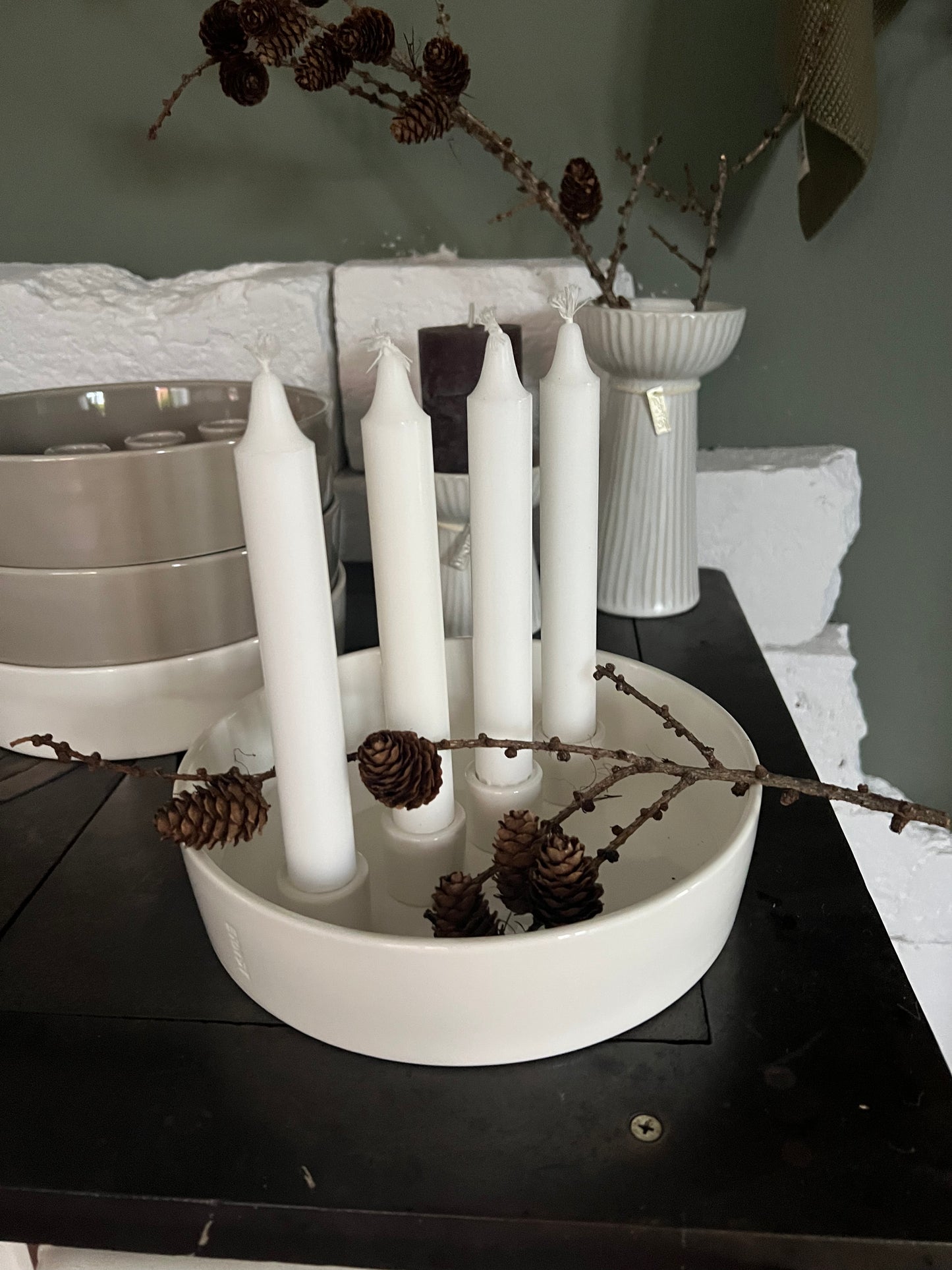 Adventskerzenhalter ERNST weiß