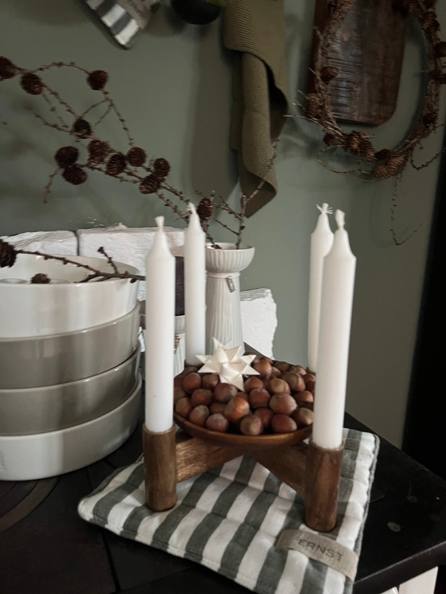 Adventskerzenständer ERNST dunkel