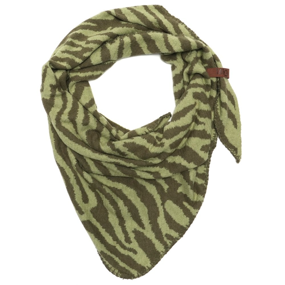 Lize Dreiecksschal grün, olive