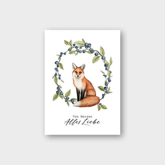 Postkarte „Fuchs“