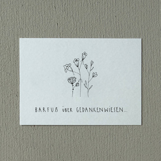 Postkarte „Barfuß…“ Slowlay