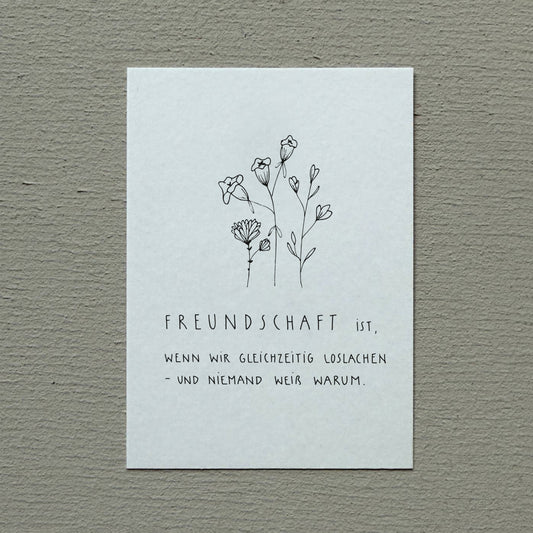 Postkarte „Freundschaft…“ Slowlay