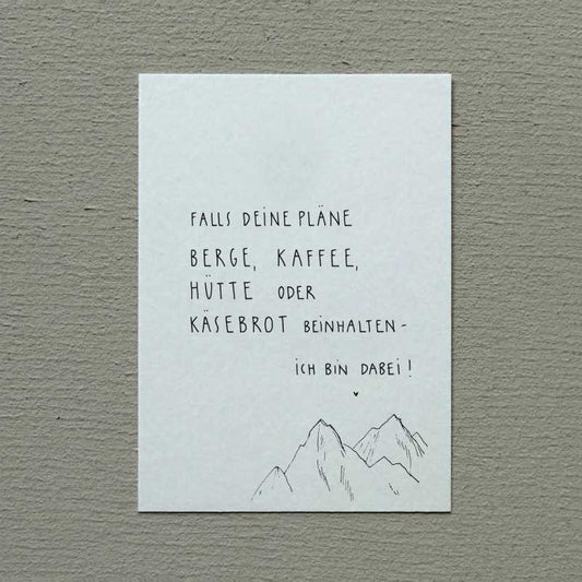 Postkarte „Falls deine Pläne..“ Slowlay