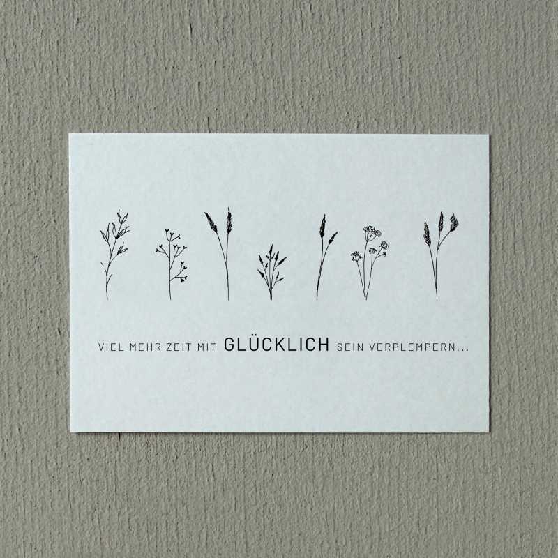 Postkarte „viel mehr Zeit...“ Slowlay