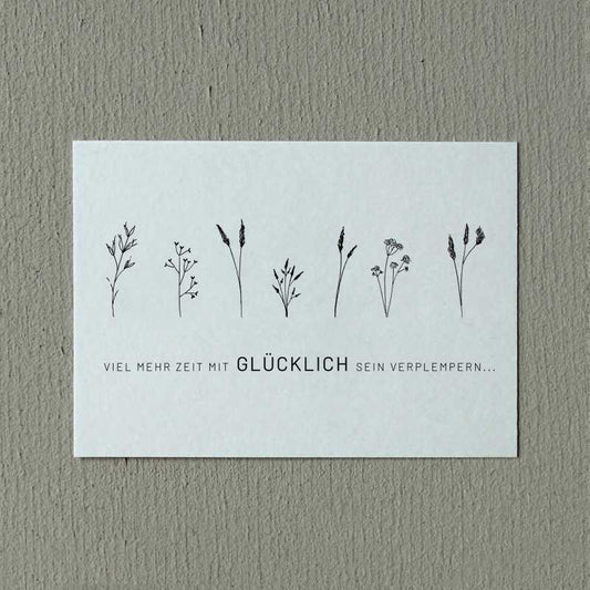 Postkarte „viel mehr Zeit...“ Slowlay