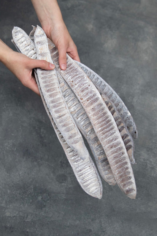 Hülsenfrucht weiss 6 Stück