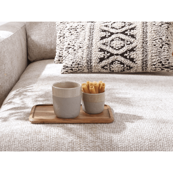 Spiro Becher von Pomax grau/beige