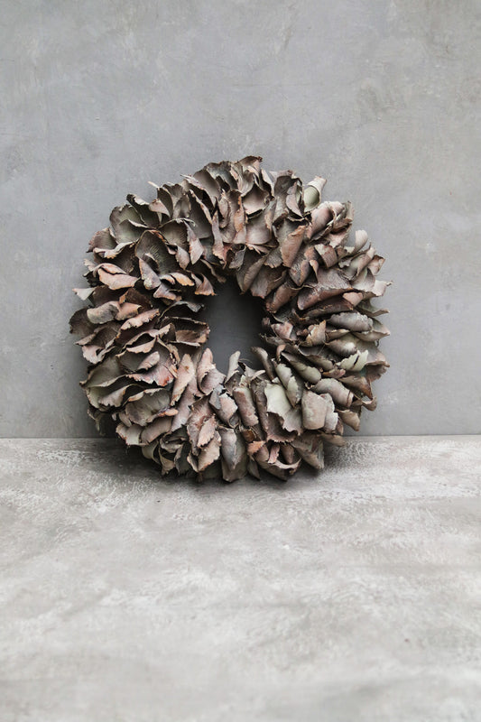 Palmblüten Kranz „grey wash D: 40 cm