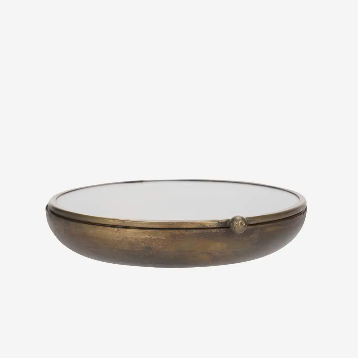 Madam Stoltz runde Dose mit Glasdeckel