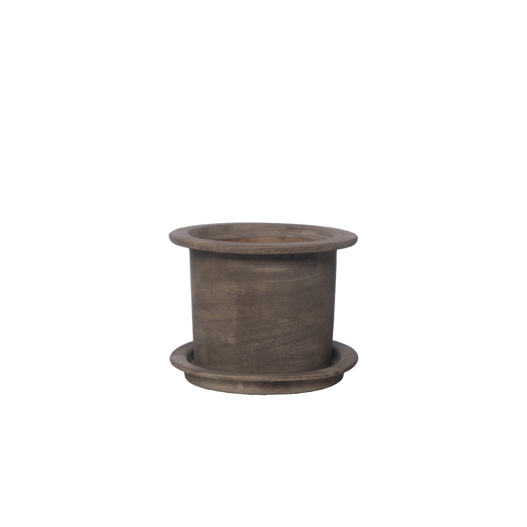 Topf mit Untersetzer D12 H10 cm von ERNST