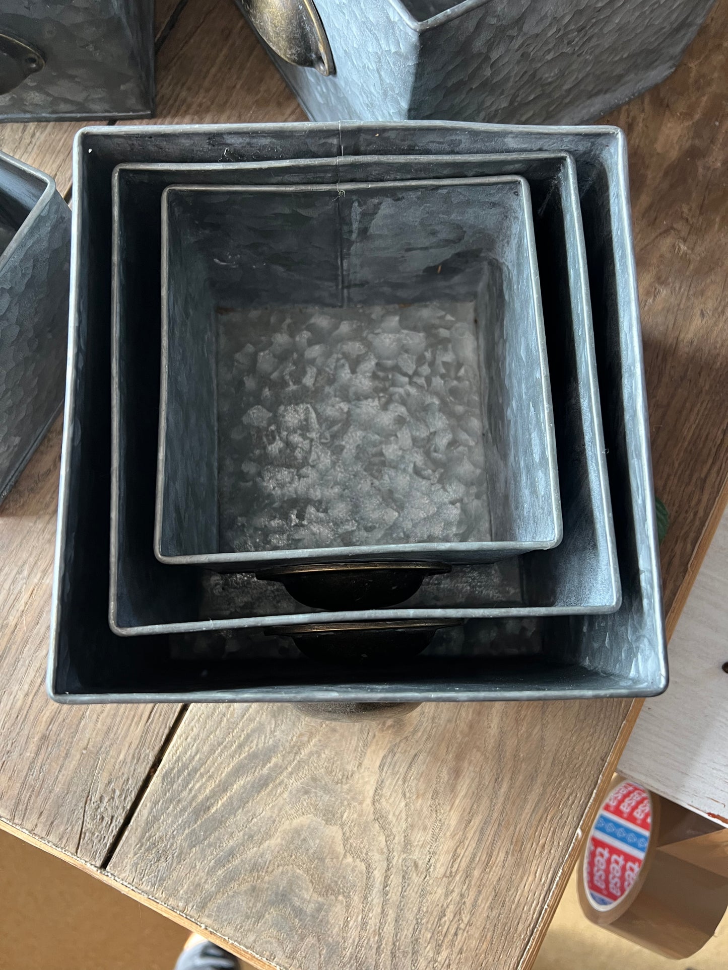 3er Set Zinkschübe