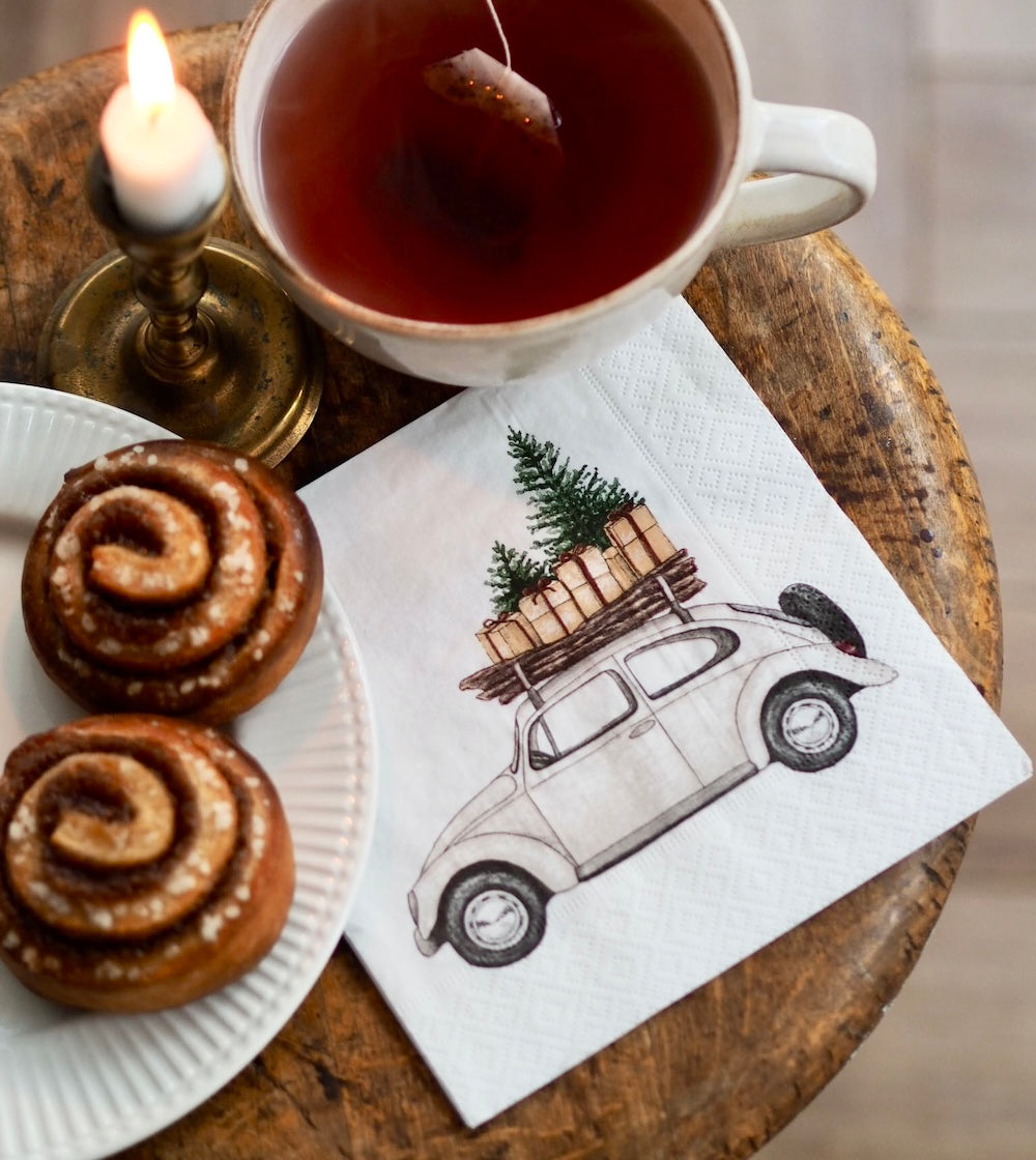 „Weihnachtsauto“ Servietten