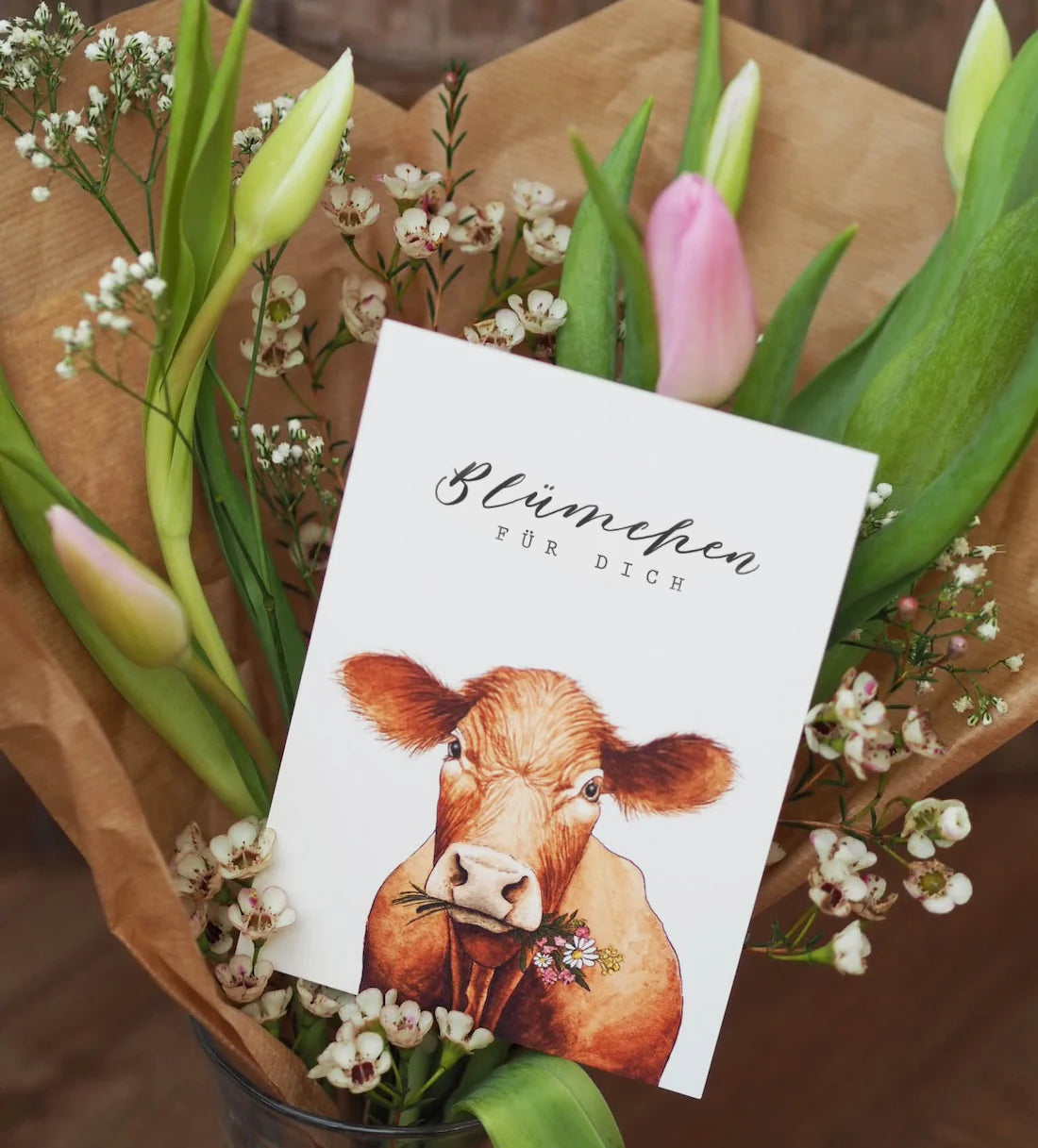 Postkarte "Kuh"
