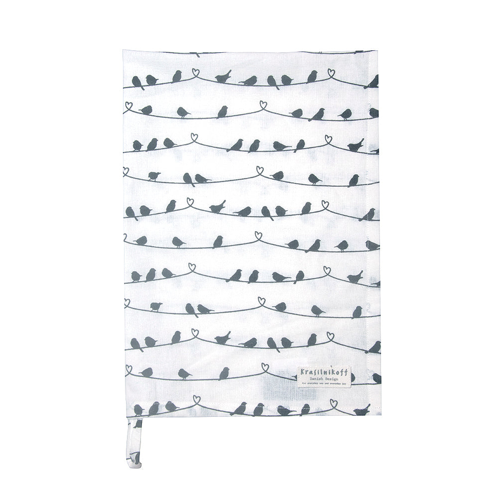 Geschirrtuch Krasilnikoff Birds weiß
