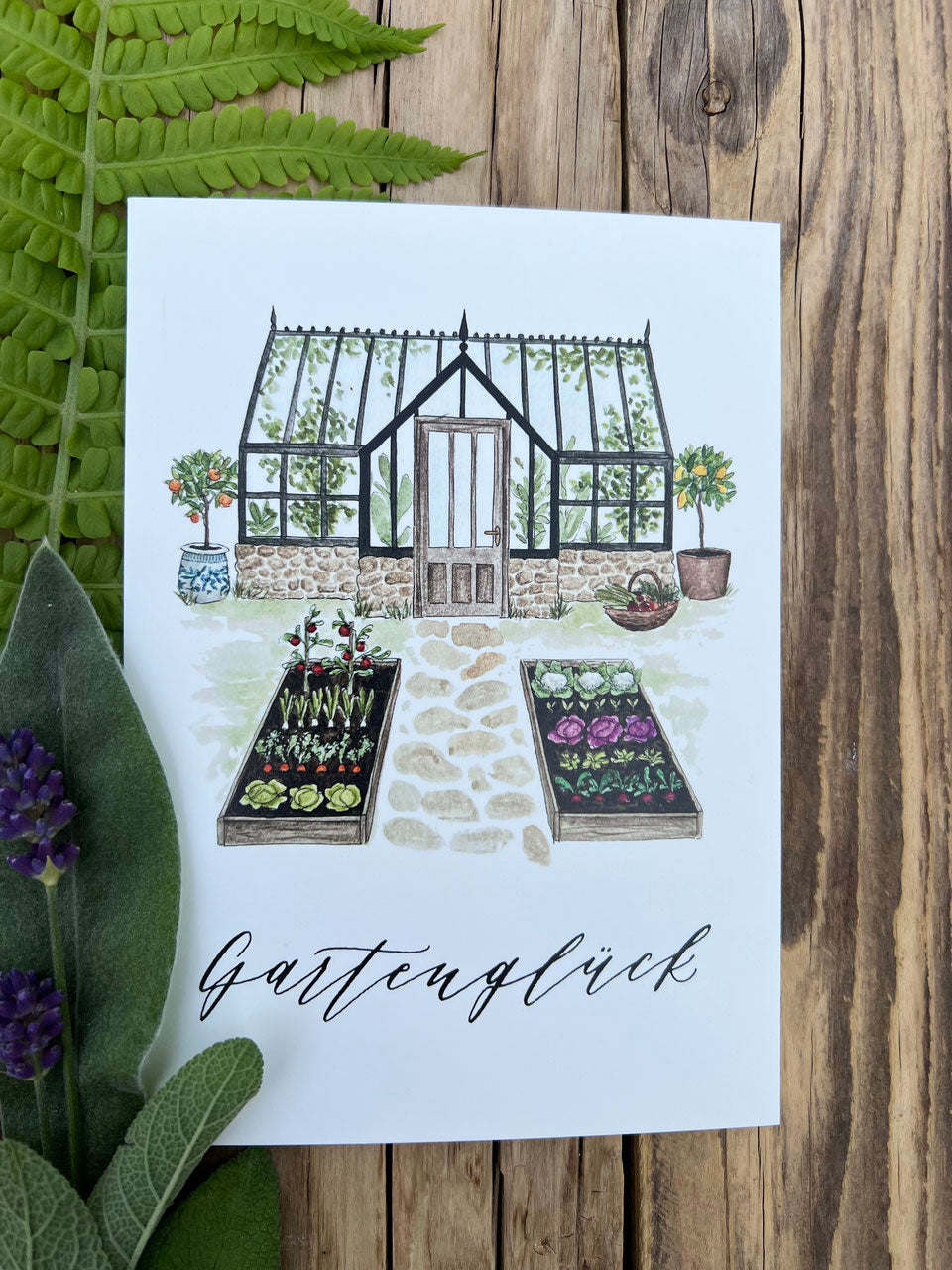 Postkarte „Gartenglück“