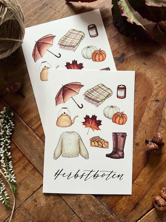 Postkarte „Herbstboten“