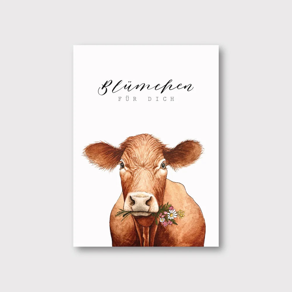 Postkarte "Kuh"